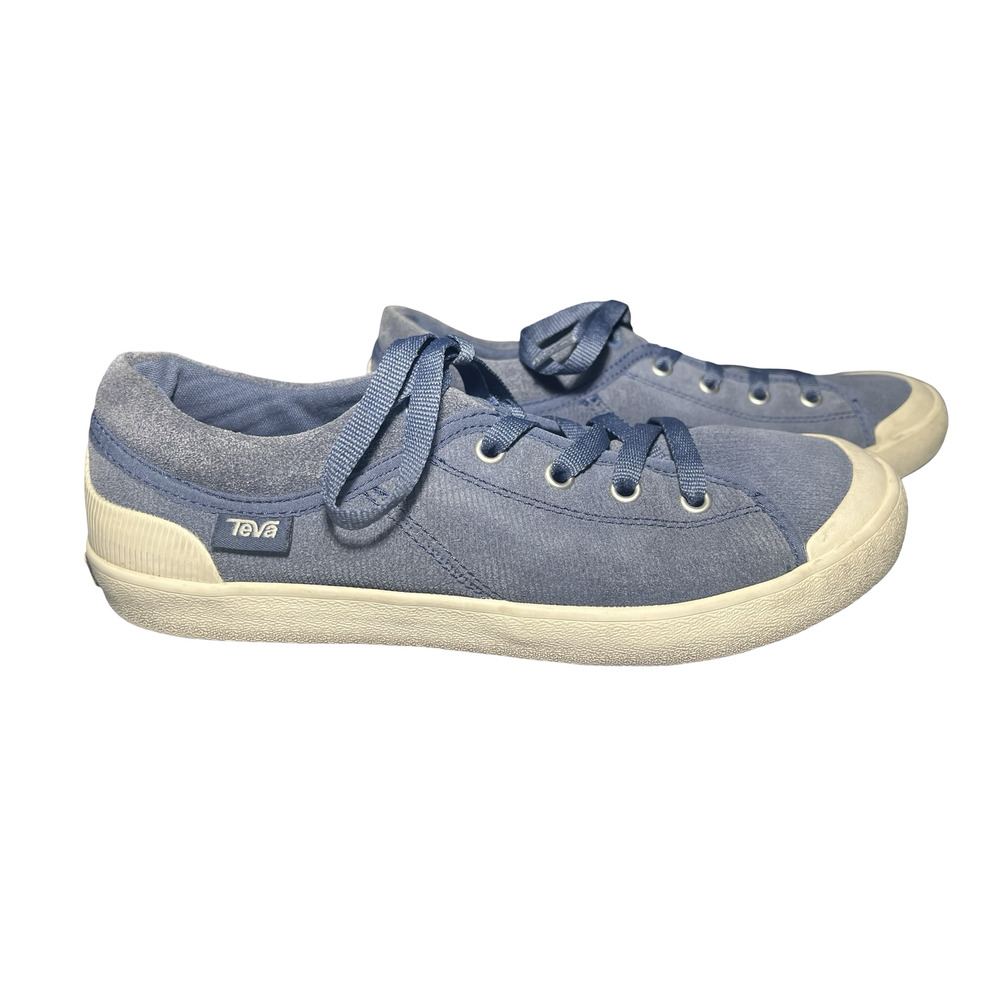 Teva Shoes Womens Size 8 EU 39 Blue Alp Canvas Lace Up Sneakers Walking‎ Comfort